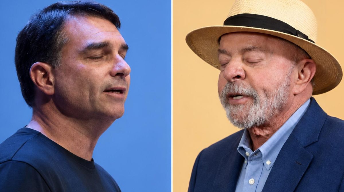 Disputa presidencial: Flávio e Lula no 2º turno