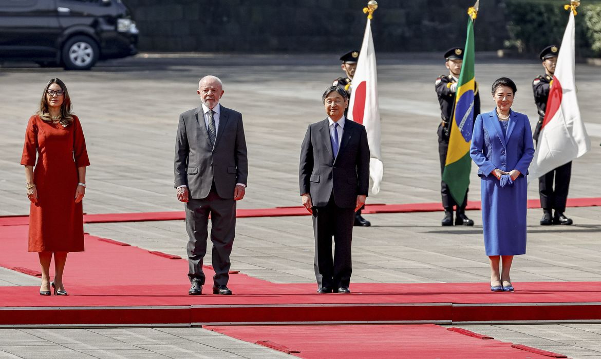 Lula e Janja em visita oficial ao Japão: Recepção imperial marca 130 anos de relações diplomáticas
